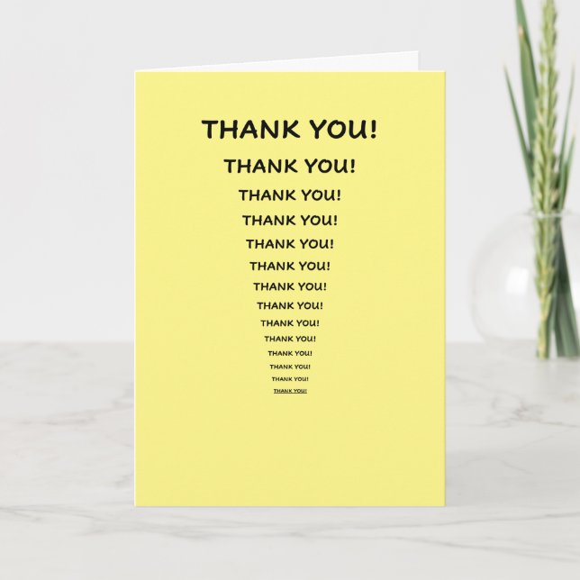Thank you card (Front)