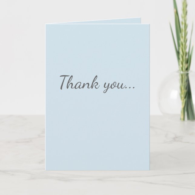 Thank you card (Front)