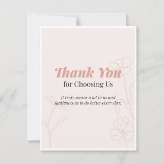 Thank you Card