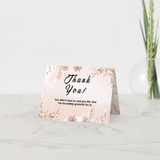 thank you card