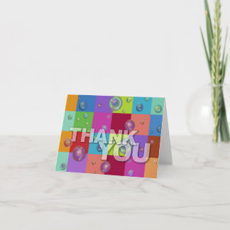 Thank You Card 3D Color Pattern
