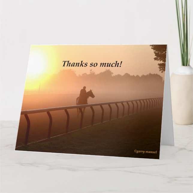 Thank you card - beautiful Saratoga morning  (Front)