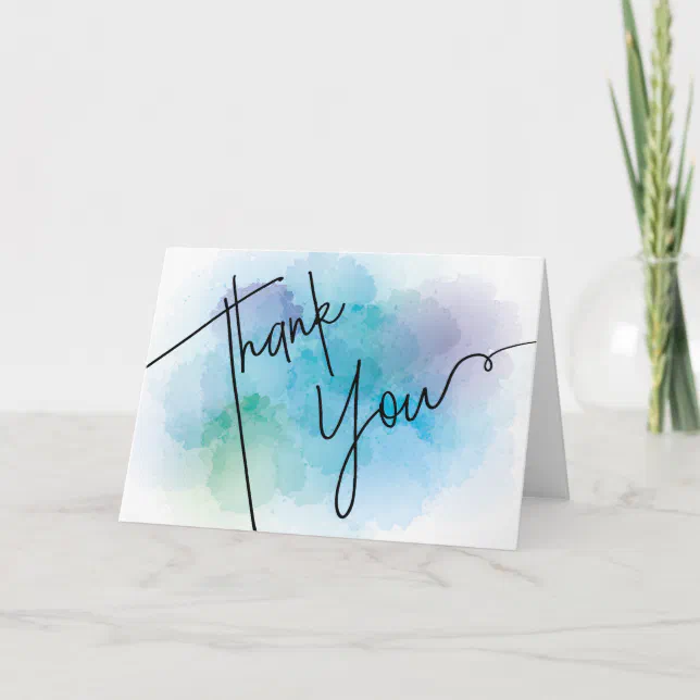 Thank You Card | Blank Inside | Zazzle