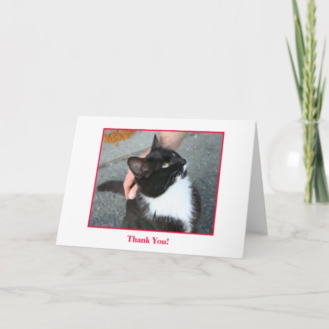 Thank You Card, blank inside. Card (Front)