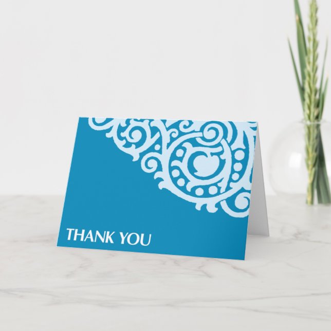 Thank You Card-Blue (Front)