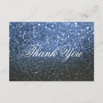 Thank You Card - Blue Lit Nite Fab by Evented at Zazzle