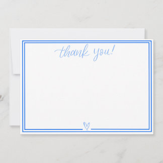 Thank You Card (Bright Blue)