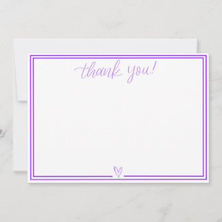 Thank You Card (Bright Purple)
