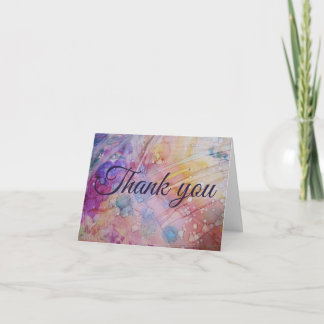 Thank you card. card