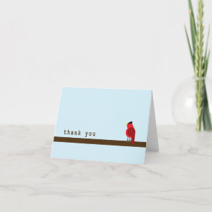 Thank You Card- Cardinal