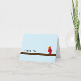 Thank You Card- Cardinal Card
