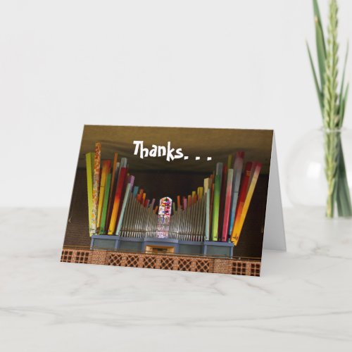 Thank you card _ colorful pipes