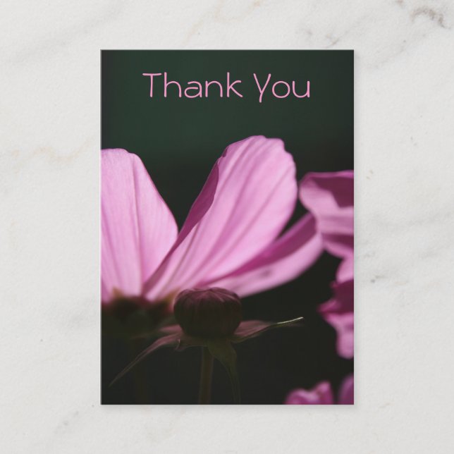Thank You Card Comos in the Sun Floral Business C (Front)