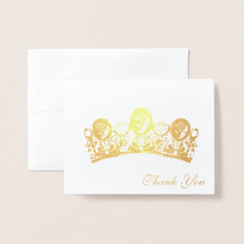 Thank You Card_Crown Foil Card