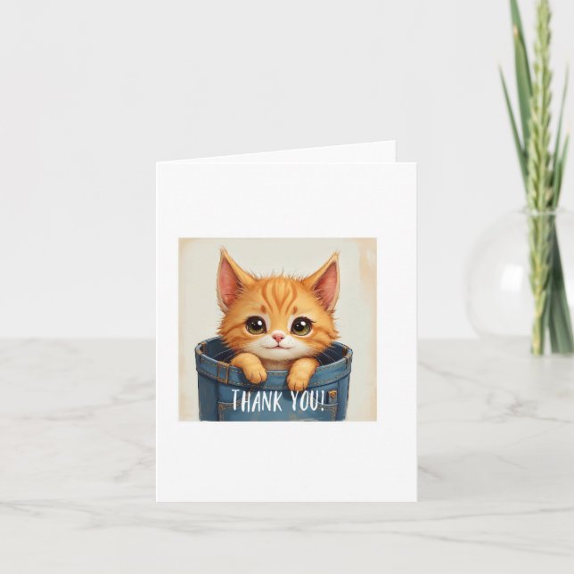 Thank You Card, Cute, Appreciation Card (Front)
