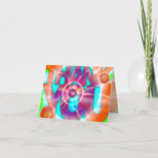Thank You Card Disco Tie Dye