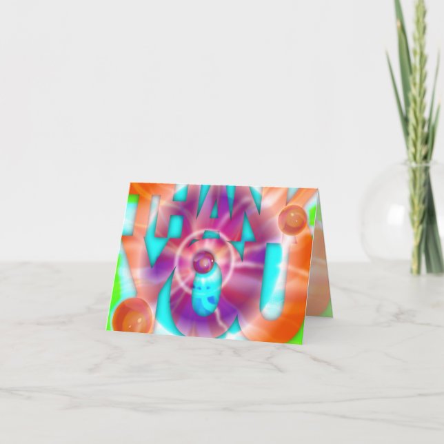 Thank You Card Disco Tie Dye (Front)