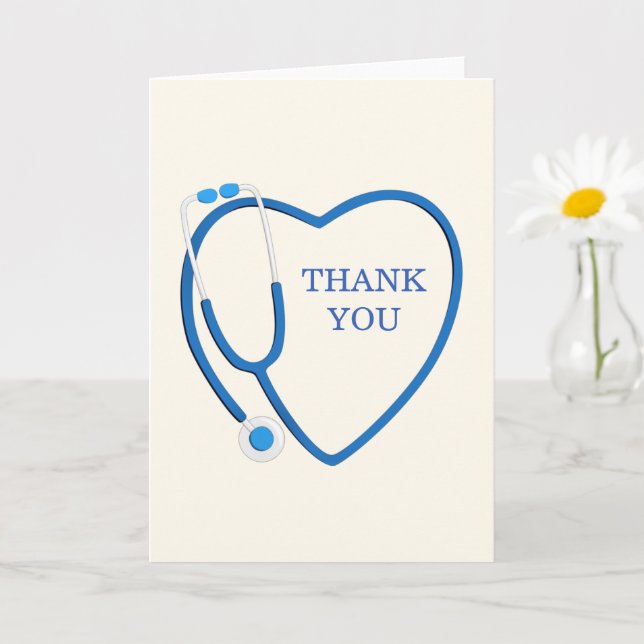 Thank You Card Doctors Healthcare Workers (Small Plant)
