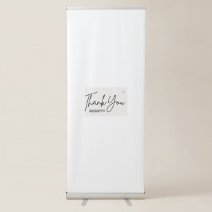 Thank You Card – Elegant Cloud Design Retractable Banner