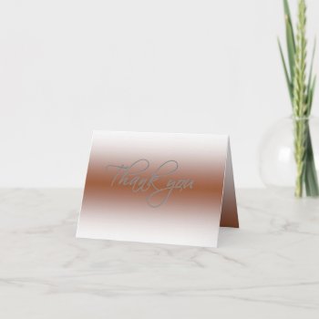 Thank You Card - Faded Coppertone by PawsitiveDesigns at Zazzle