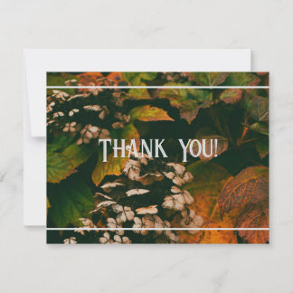 Thank You Card Fall Foliage Personalize