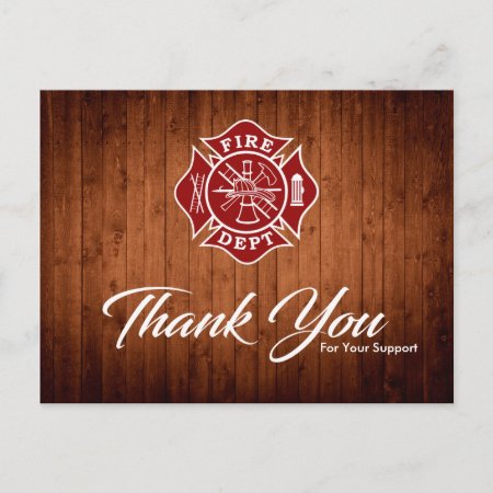 Thank You Card Firefighter