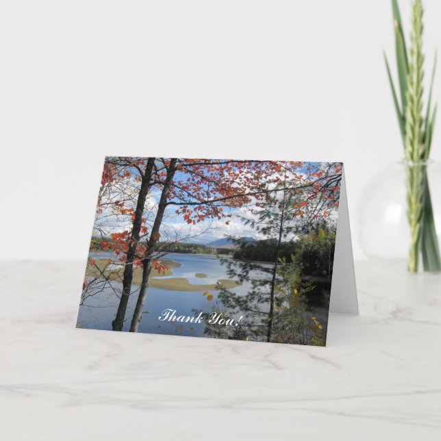 Thank You! Card ~ Flagstaff Lake Maine, USA. (Front)