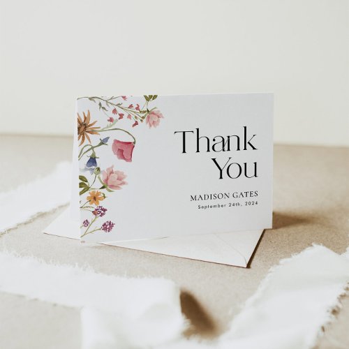  Thank You Card Floral