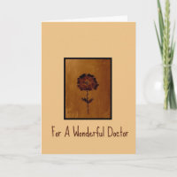 Thank You Card For A Wonderful Doctor
