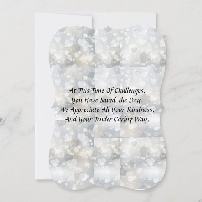 Thank you card for an essential worker (Front)