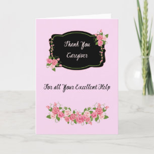 Thank You Card for Caregiver