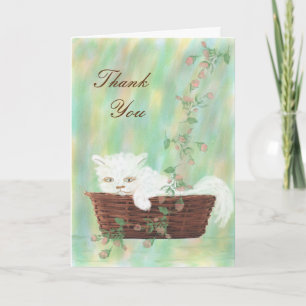 Thank You Card for Caring for Pet Cat