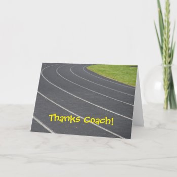 Thank You Card For Coach! by Sidelinedesigns at Zazzle