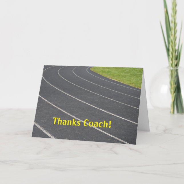 Thank You Card For Coach! (Front)