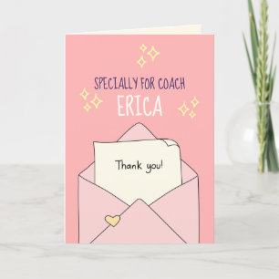 Thank You Card for Coach, Appreciation Card