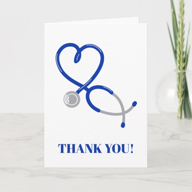 Thank You Card for Doctors and Nurses (Front)