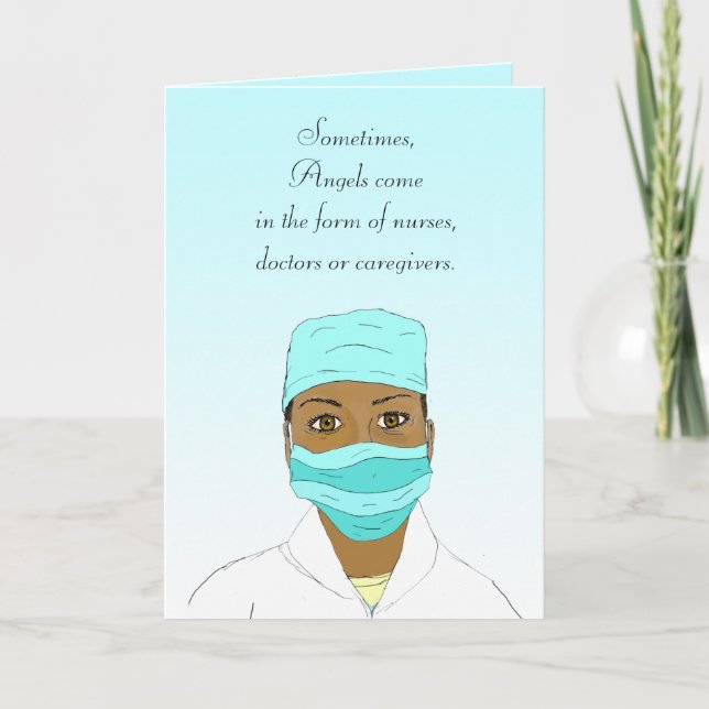 Thank you card for Nurse or Doctor (Front)