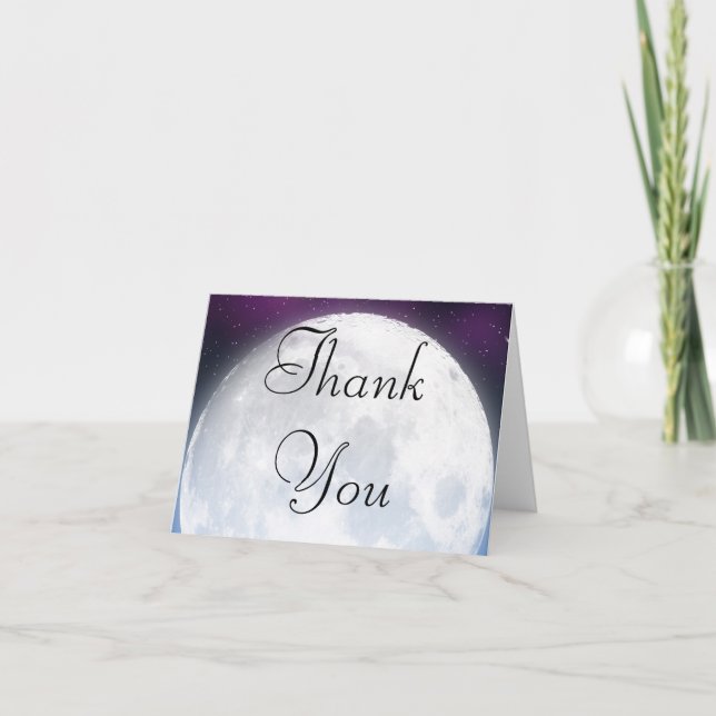 Thank You Card for Space Theme (Front)