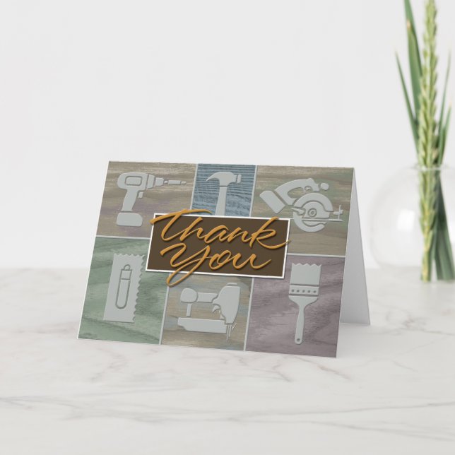 Thank You Card for the Construction Trades (Front)