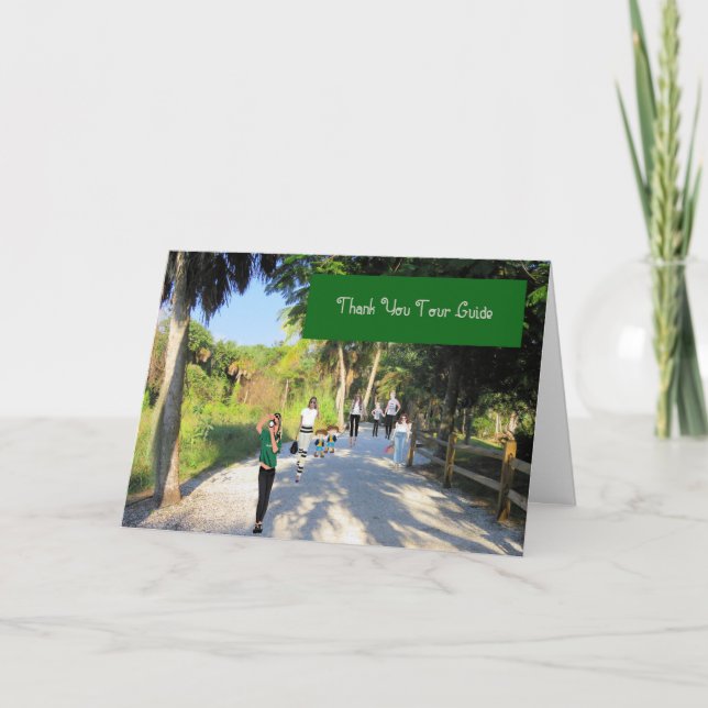 Thank You Card for Tour Guide (Front)