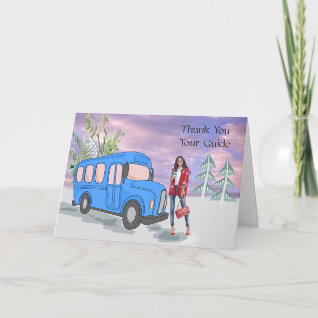 Thank You Card for Tour Guide (Front)