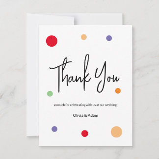 Thank You Card for wedding