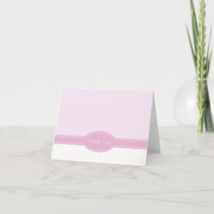Thank You Card for Wedding or Shower, Pink