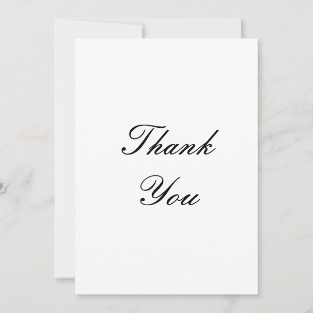 thank you card for weddings (Front)