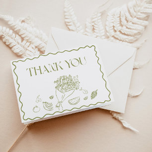 Thank You Card Fresh Off the Market Bridal Shower