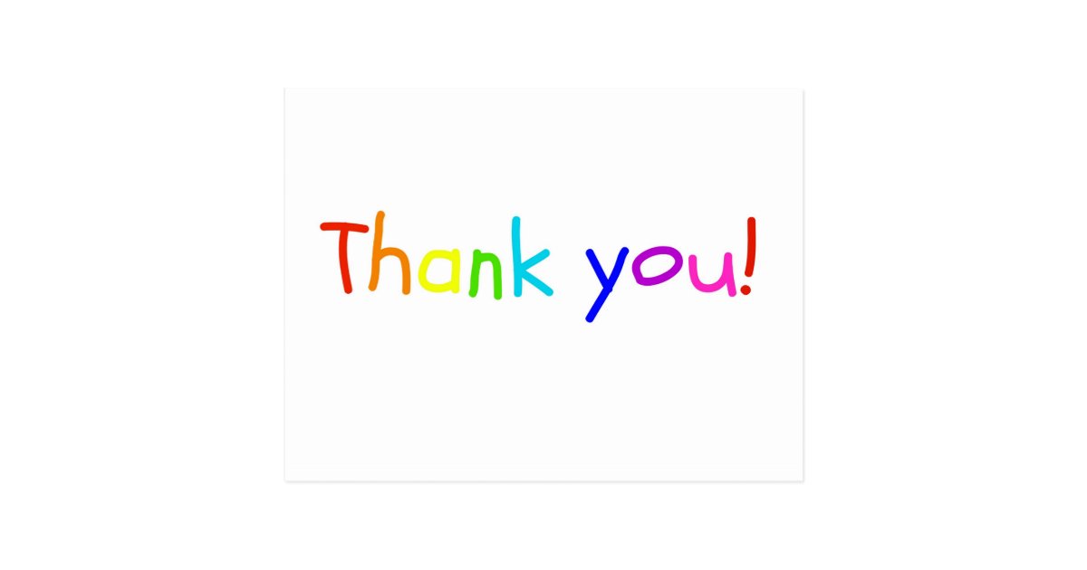 Thank You Card from Child | Zazzle.com