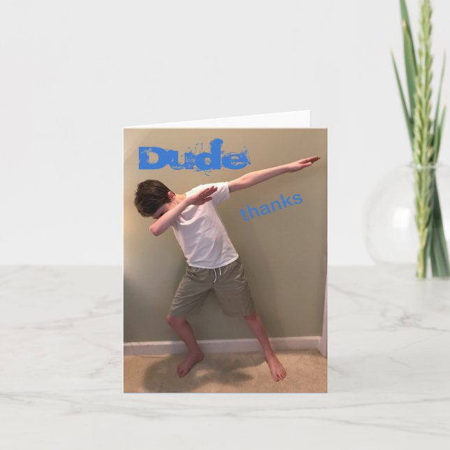 Thank You Card from Teenager (Front)