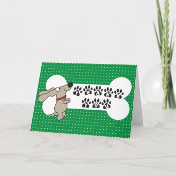 Thank You Card From The Dog by DoggieAvenue at Zazzle