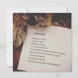 Thank You Card from the Dog