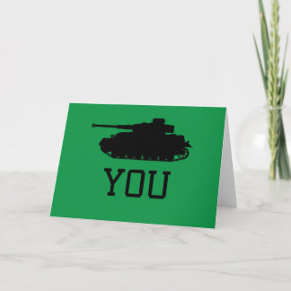 Thank You Card - Funny Tank Design